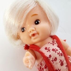 Vintage 1966 Baby Peewee Dollar By Uneeda Doll Co. Inc.- Original Clothing